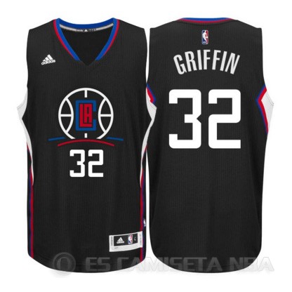 Camiseta Griffin #32 Los Angeles Clippers Negro - Haga un click en la imagen para cerrar